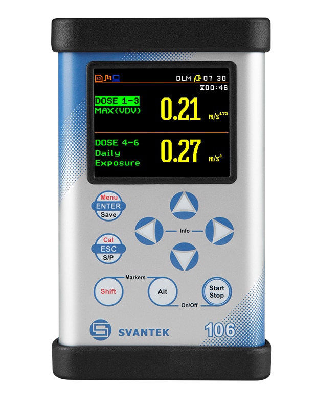 Hand Arm and Whole Body Vibration Meter SV 106