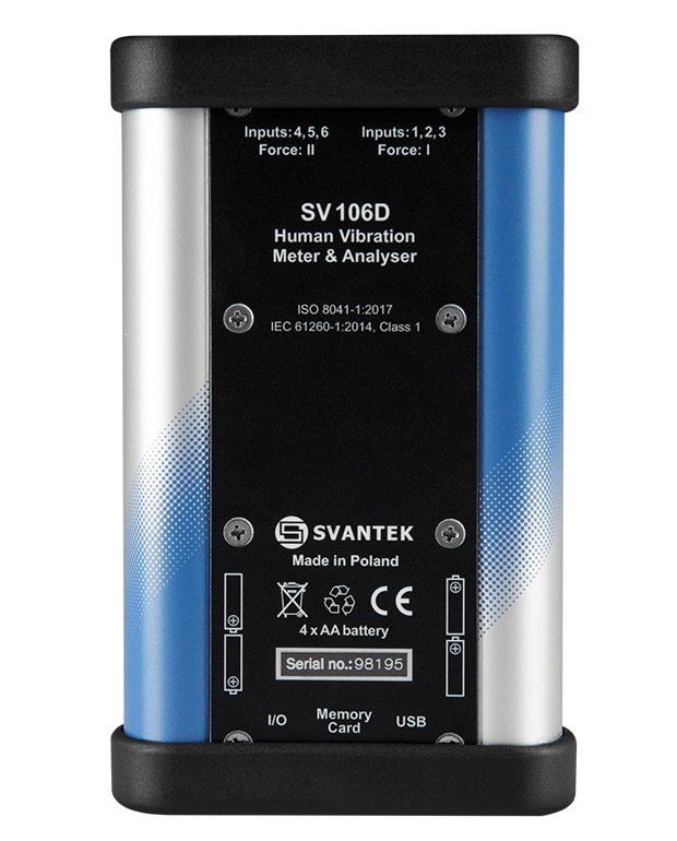 SV 106D – Medidor de Vibraciones Humanas de Seis Canales