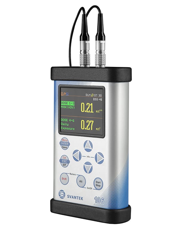 SV 106D – Vibromètre à six canaux pour vibration humaine