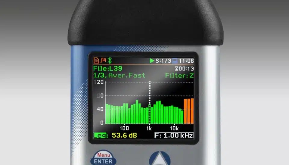 Audio spectrum analyser