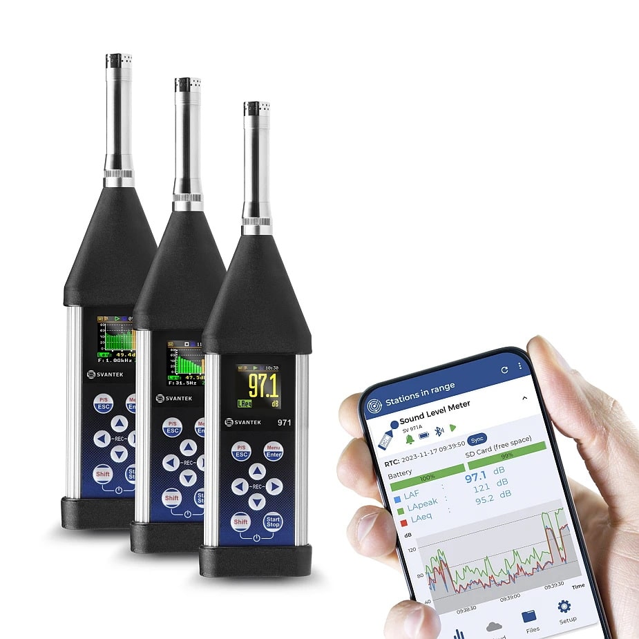 How do sound level meters measure frequencies