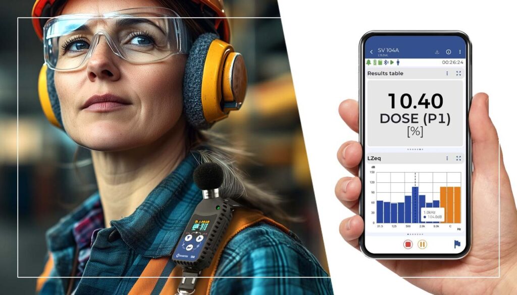 What is the use of an octave band in factory noise monitoring