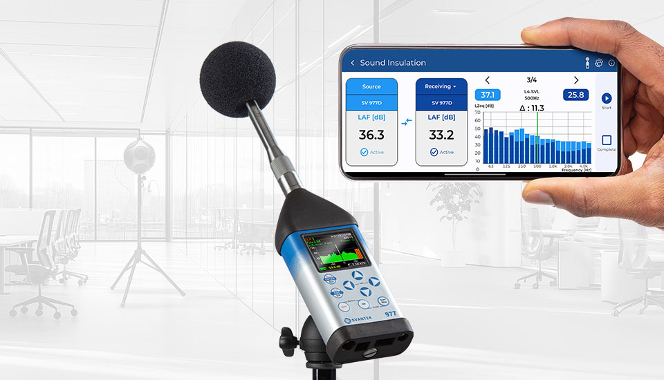 RT60 and insulation testing compliant with BS EN ISO 16283