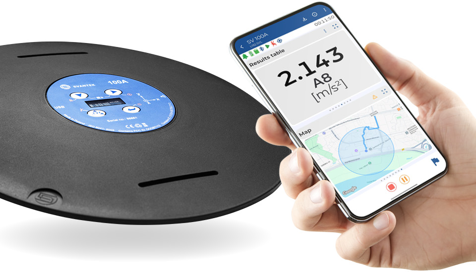 SV100A Assistant application and GPS Human Vibration Assistant application and GPS SVANTEK