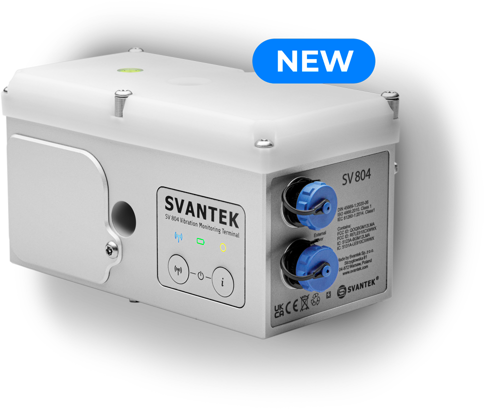 SV 804 triaxal Vibration monitor