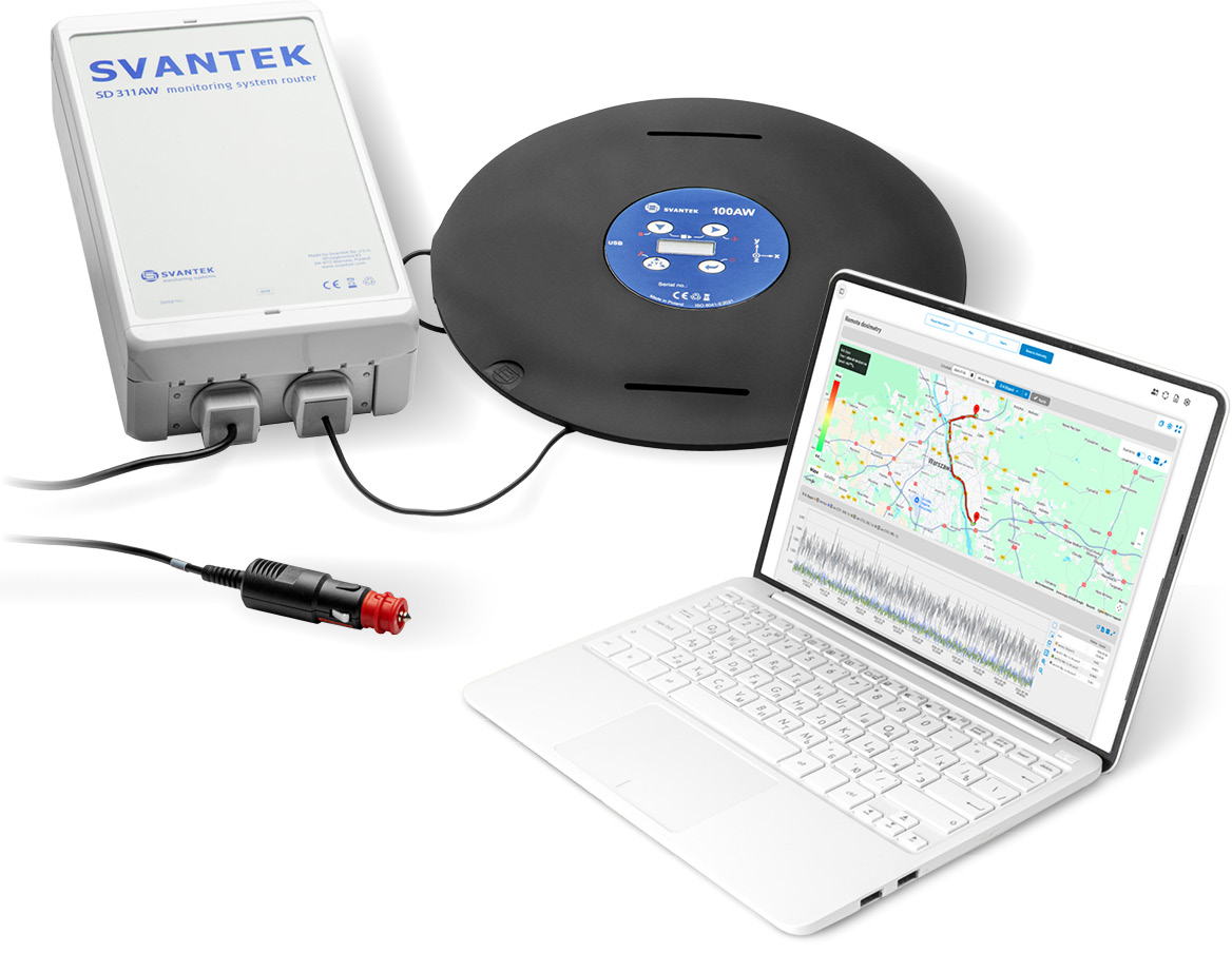 SV 130 - Whole-Body Vibration Remote Dosimetry Set Automatic, Unattended Measurement
